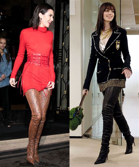 are you wearing the chanel boots gif|anne hathaway boots.